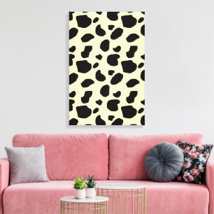 Impressão Em Tela Padrão de cor da pele de animal vaca Design 