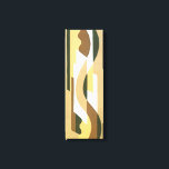 Impressão Em Tela Padrão de Curva de outono de Marrom do Deco de Art<br><div class="desc">Design de ilustração de Deco de Arte Retroativa com tons quentes de padrões geométricos castanhos e beges curvos. Parte de uma coleção de composições decorativas de V. Boberman, produzida na técnica de estêncil de pochoir dos "Vinte Estradas". Esses designs exibem algumas das imagens mais inspiradas e inovadoras da design moderna....</div>