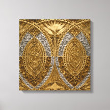 Padrão De Deco De Arte De Prata E Dourada