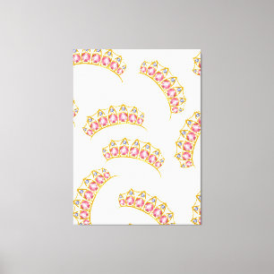 Impressão Em Tela Padrão de desenho animado da Princesa Tiara