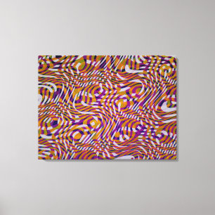 Impressão Em Tela Padrão de Design de Estilos de Cobra Colorida 