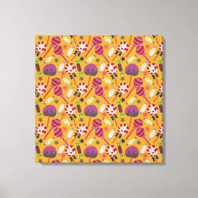 Impressão Em Tela Padrão de doces | Padrão do lombo | pirulito 23 (Frente)