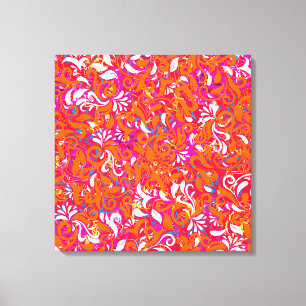 Impressão Em Tela Padrão de espiral abstrato cor-de-rosa branco-clar