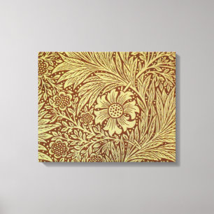 Impressão Em Tela Padrão de Flor Antiga Marigold de William Morris