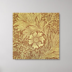 Impressão Em Tela Padrão de Flor Antiga Marigold de William Morris