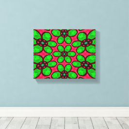 Impressão Em Tela Padrão de Flores de Abstrato Bonito