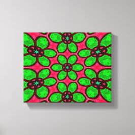 Impressão Em Tela Padrão de Flores de Abstrato Bonito