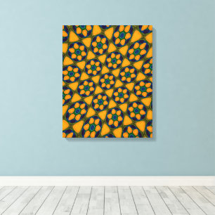 Impressão Em Tela Padrão de Flores de Abstrato exclusivo
