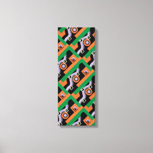 Impressão Em Tela Padrão de Ilustração Jazz Pochoir Art Déco Vintage