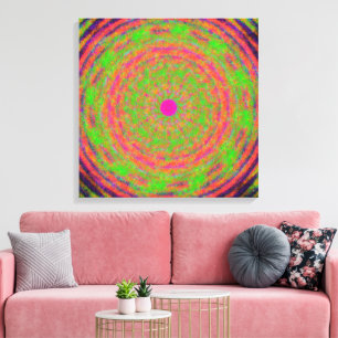 Impressão Em Tela Padrão de Mandala da Mecânica Quântica