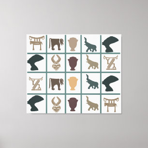 Impressão Em Tela padrão de ornamentado da tribo africana