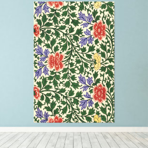 Impressão Em Tela Padrão de Peônia Chinoiserie Vintage Owen Jones