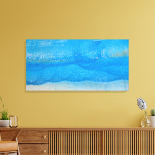 Impressão Em Tela Padrão de pintura em aquarela abstrata
