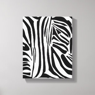 Impressão Em Tela Padrão de zebra