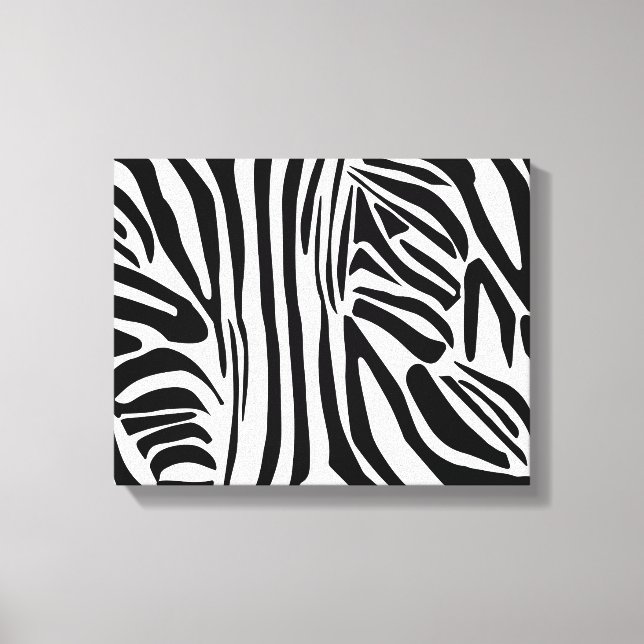Impressão Em Tela Padrão de zebra (Frente)