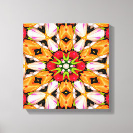 Impressão Em Tela Padrão do Buquê Tulips