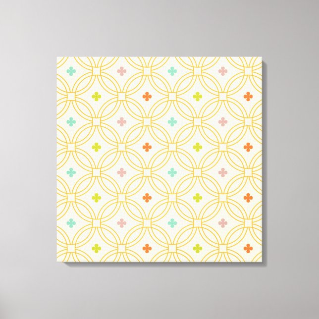 Impressão Em Tela Padrão do Círculo Geométrico de Bloqueio Retroativ (Frente)