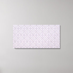 Impressão Em Tela Padrão Floral Decorativo Em Mauve