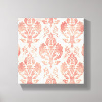 Padrão Floral Vintage em Aquarela Damask Bege