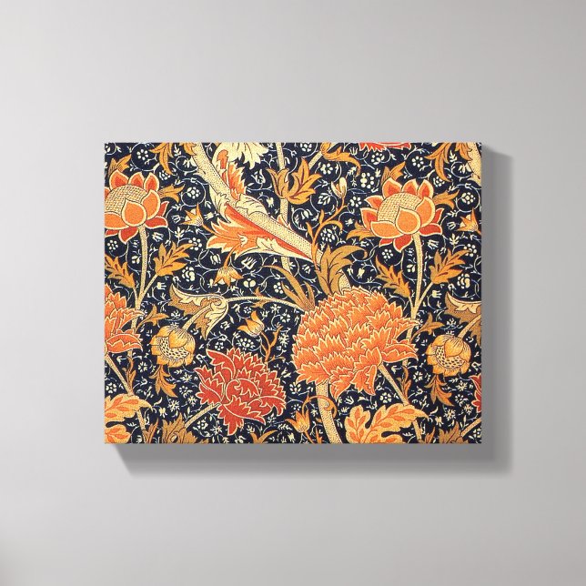 Impressão Em Tela Padrão Floral Vintage William Morris Cray (Frente)