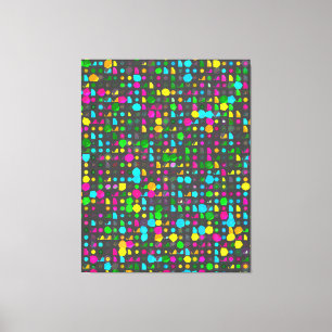 Impressão Em Tela Padrão Geométrico 3D Abstrato