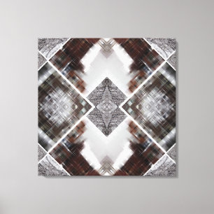 Impressão Em Tela Padrão Geométrico Abstrato no Inverno