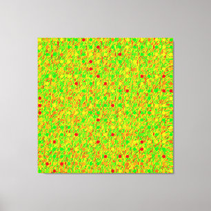 Impressão Em Tela Padrão Geométrico abstrato Psicodélico