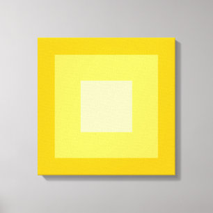 Impressão Em Tela Padrão Geométrico dos Quadrados Amarelos