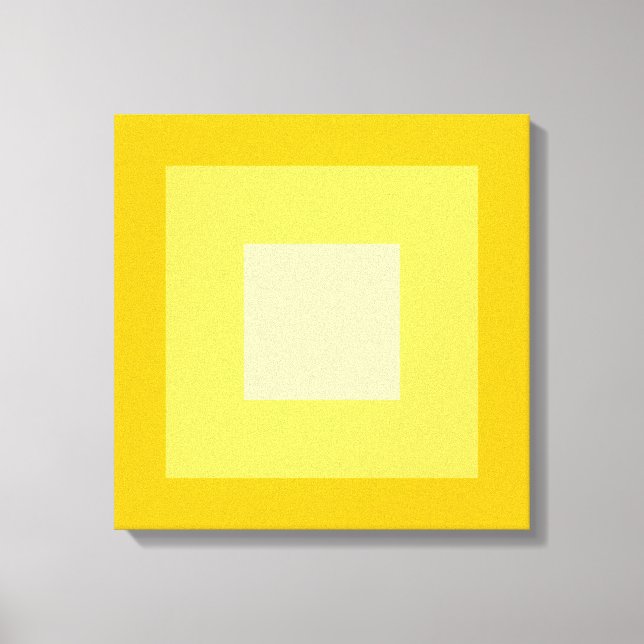 Impressão Em Tela Padrão Geométrico dos Quadrados Amarelos (Frente)