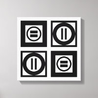 Padrão Geométrico Igual a Preto e Branco