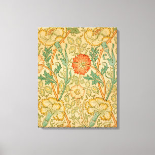 Impressão Em Tela Padrão Rosa e Rosa (por William Morris)