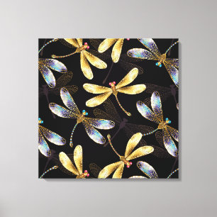 Impressão Em Tela Padrão sem costura com Ouros