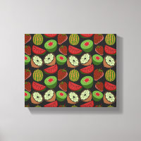 Padrão sem costura de fruta tropical colorido