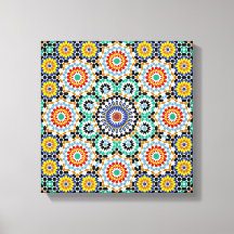 Padrão Tradicional Boho de Mosaico Marroquino