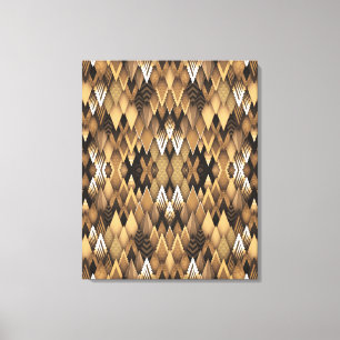 IMPRESSÃO EM TELA PADRÃO TRIANGULAR RUSTICO TRIBAL