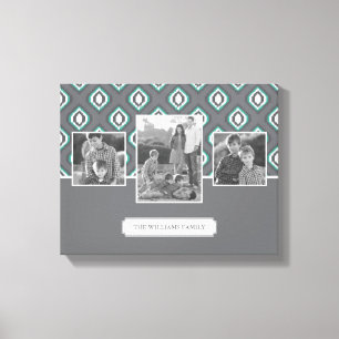 Impressão Em Tela Padrão Tribal de Ikat Retroativo  Fotos e texto d