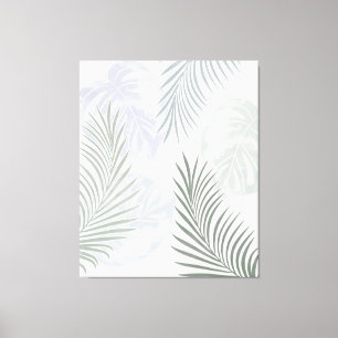 Impressão Em Tela Padrão tropical monstera palmeira exótica