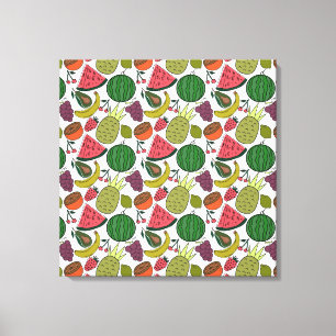 Impressão Em Tela padrão uniforme de fruta   Padrão da superfície