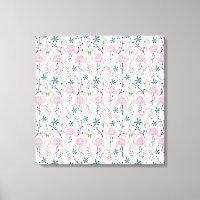 Padrão uniforme do flamingo rosa sobre fundo branc