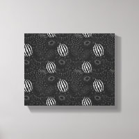 Padrão uniforme em fruta preto e branco Tropical