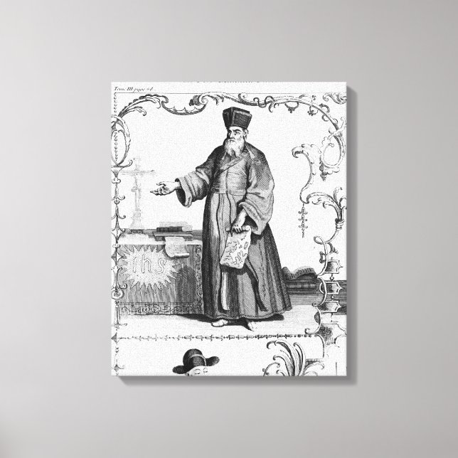 Impressão Em Tela Padre Matteo Ricci (Frente)