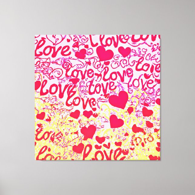 Impressão Em Tela Padrões de Cores Vibrantes (Frente)