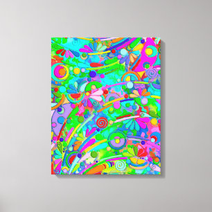 Impressão Em Tela Padrões De Mão E Digitalmente Pintados Artigo 18º