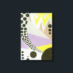 Impressão Em Tela Padrões Geométricos de Vintage Art Deco Pochoir Ja<br><div class="desc">Ilustração Vintage art deco pochoir, padrão de Yvonne Bouchard c 1930. Pocorir é uma técnica de estêncil comum em quadros de surrealismo. Um design de cubismo moderno com formas e cores geométricas. Linhas de ziguezague e círculos de bolinhas.</div>