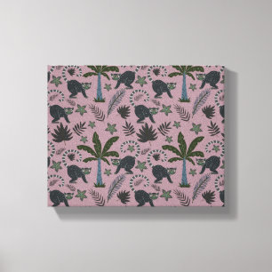 Impressão Em Tela Padrões sem costura Macacos tropicais saltando