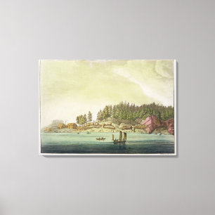 Impressão Em Tela Pagamento adiantado de Vancôver (gravura da cor)