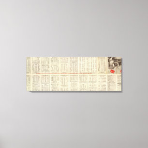 Impressão Em Tela Página Chicago Milwaukee do texto e estrada de