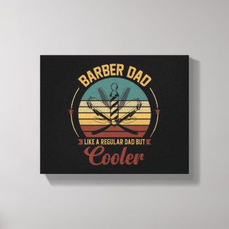 Impressão Em Tela Pai Barber