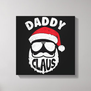 Impressão Em Tela Pai Claus Pai Natal Engraçado Combinação de Natal
