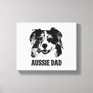 Impressão Em Tela Pai Mens Aussie - Pai de Cachorro Australiano